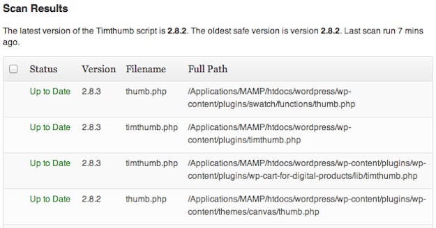Timthumb Vulnerability Scanner Timthumb Vulnerability Scanner