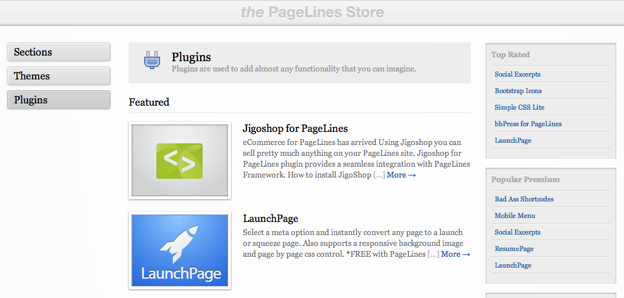 Pagelines Store Pagelines Store