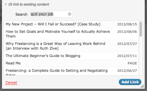 Internal Link Search Internal Link Search