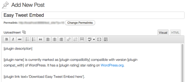Plugin Info Plugin Info