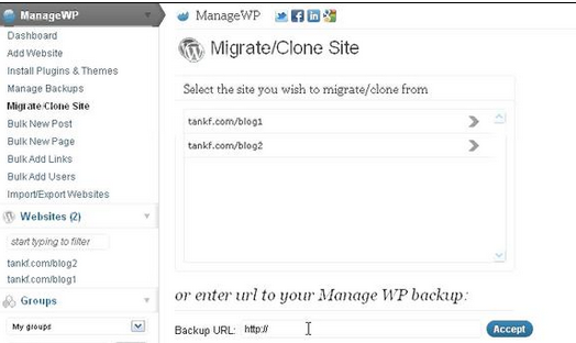 Migrate clone