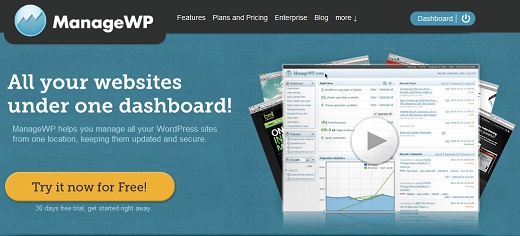 ManageWP Homepage