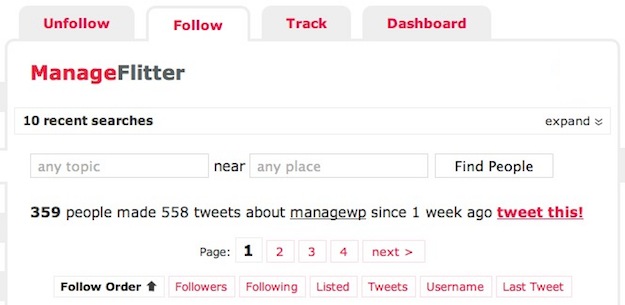 ManageFlitter