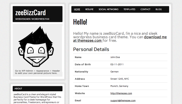 zeeBizzCard