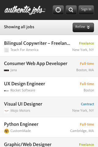 Authentic Jobs