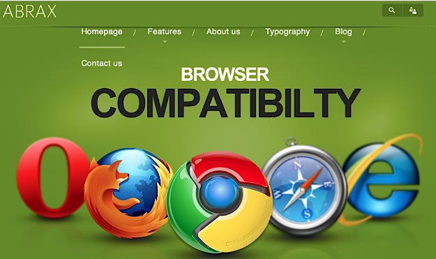 ABRAX Fixed Navigation WordPress Theme