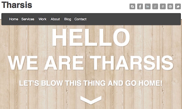 Tharsis Fixed Navigation WordPress Theme