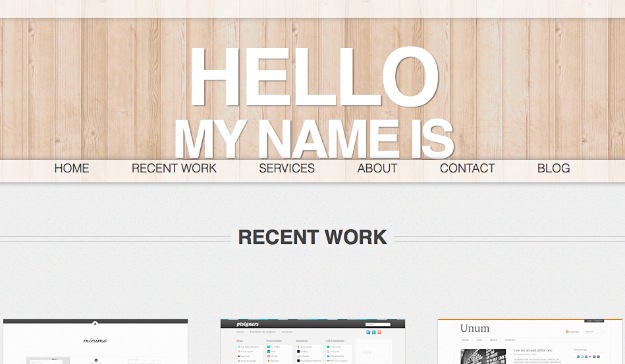Woop Sticky Navigation WordPress Theme