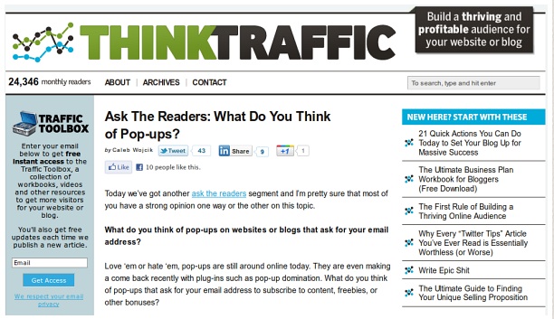 Think Traffic (Old Design)