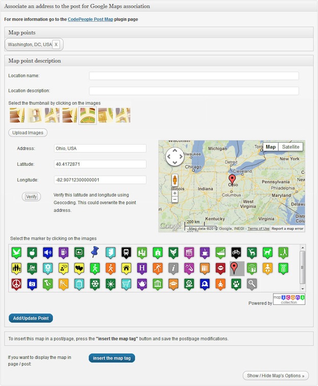 Google Post Map