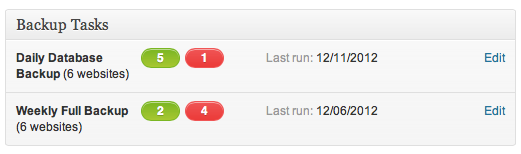 Backup reports Backup reports