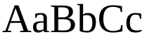 Serif font style