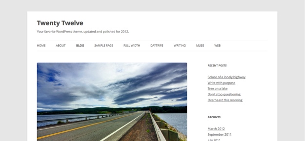 Twenty Twelve Theme Twenty Twelve Theme