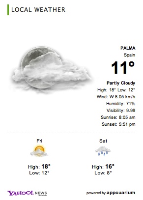 Alfie WP Weather screenshot.