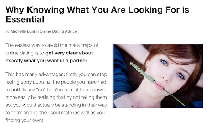 Featured image layout