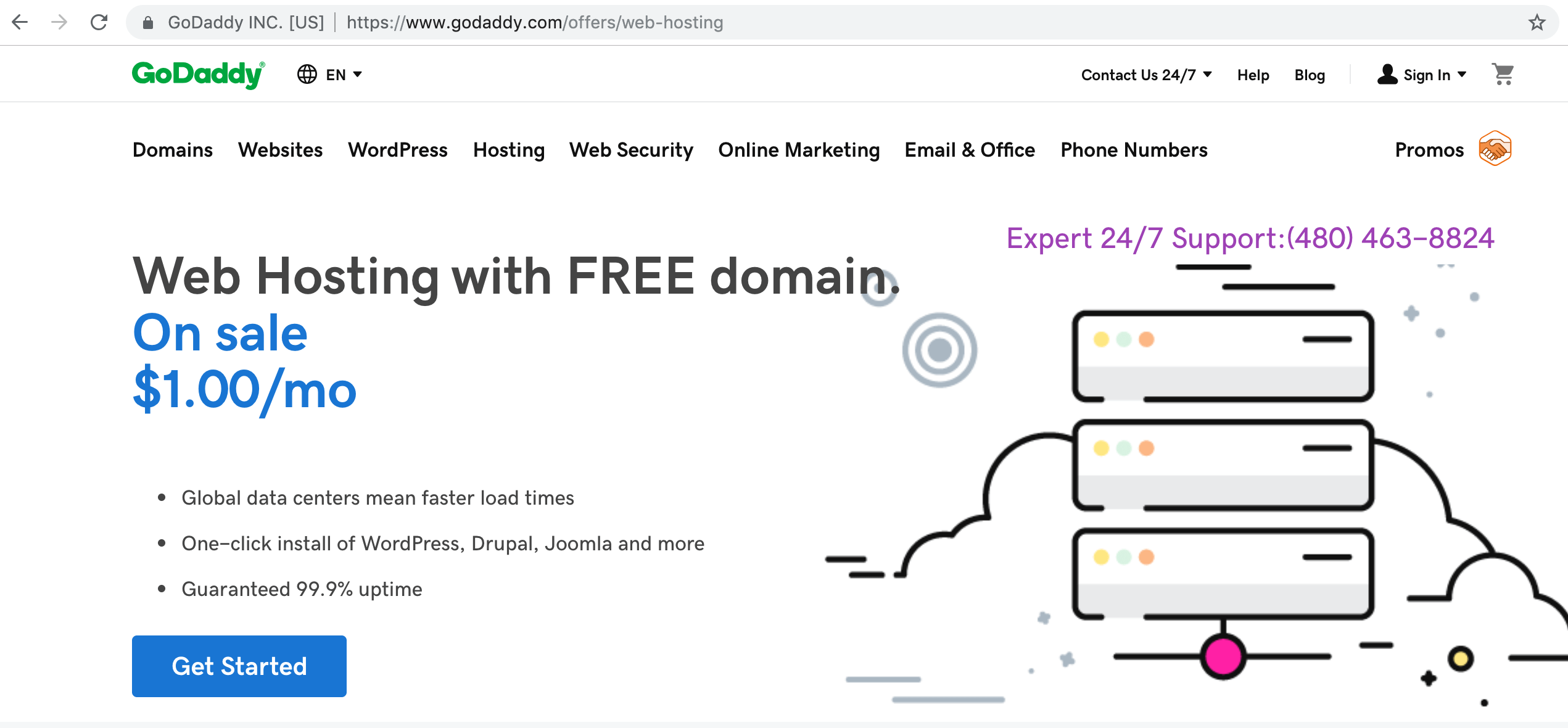 A page reloaded after the query string has been removed from the URL.