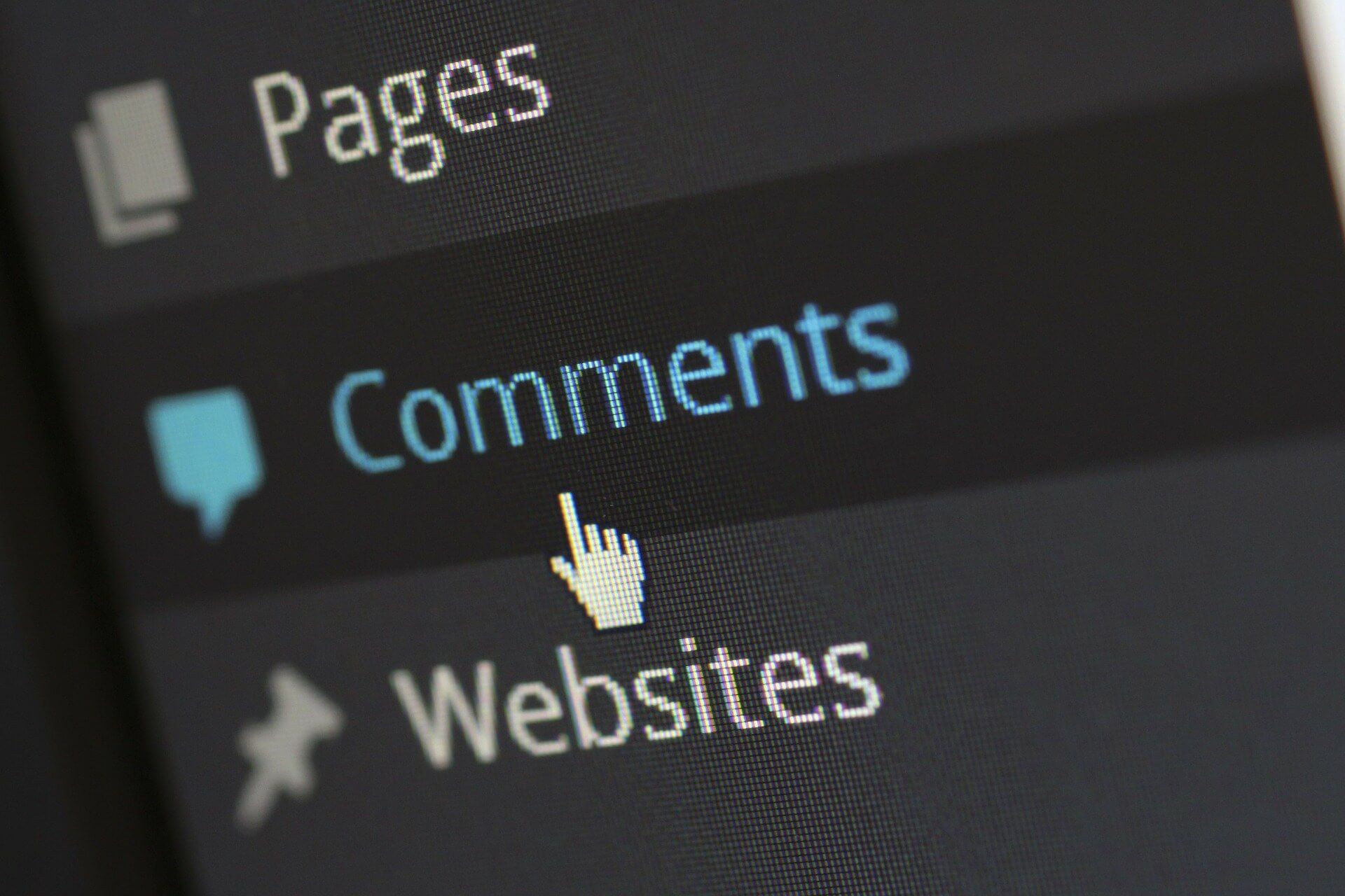 A comments section.